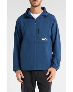 RVCA Kevin Jacket Hooded Water/Wind Resistant Full Zip Jacket Size L $90 - Picture 1 of 6