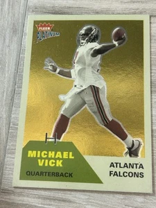 2002 Fleer Platinum Finish /100 Michael Vick Flacons - Picture 1 of 2