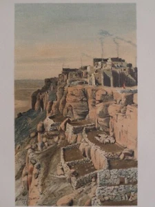 Hopi Moqui Indians Walpi MesaTop Arizona Julian Scott 1893 - Imagen 1 de 2