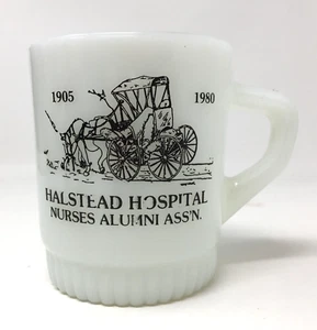 Fire-King Mug Cup Halstead Kansas Hospital Nurses Alumni Ass'n 1905 1980 - Bild 1 von 4