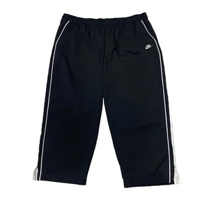 "Pantalones cortos de chándal de colección Nike para mujer con caparazón suave negros/blancos talla XL 23"" entrepierna" - Imagen 1 de 6