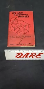 Rare WWII Service Man's Stream-Lined Diary Plus Big Laugh Story Lee C McCollum - Foto 1 di 11