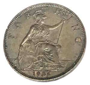 # C9211 GREAT BRITAIN COIN, FARTHING 1936 - Picture 1 of 2