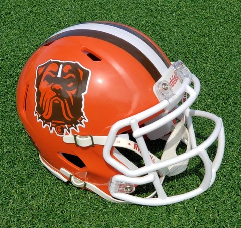 CLEVELAND BROWNS NEW DAWG LOGO CONCEPT FOOTBALL MINI HELMET Cover