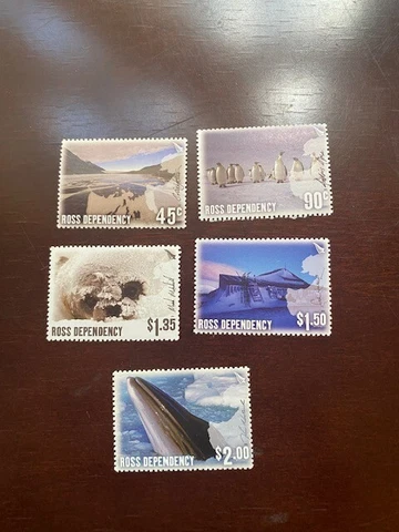 2006 ROSS DEPENDENCY # L89-L93, WHALE,PENGUINS,ETC, COMPLETE SET MNH Cover