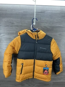 Columbia Youth Unisex Pike Lake II Hooded Jacket, Raw Honey/Shark, Small - Picture 1 of 4