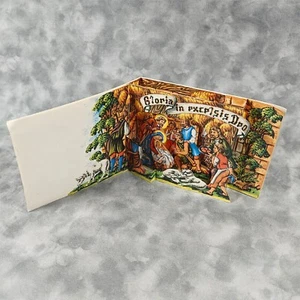 Vintage Josef Procházka Pop-Up Krippenkarte Tschechisch Weihnachtsgruß - Bild 1 von 6