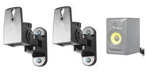 (2) Hidden Wall Mount Swivel Brackets For KRK RP6G3 Studio Monitor Speakers - Picture 1 of 9