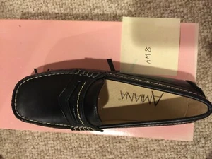 Amiana Little Kid/Big Kid 15/A0415 Moccasin Black Calf 33 EU (3 Medium US ) - Picture 1 of 3