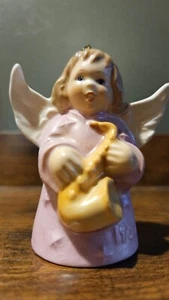 Campanella angelo di Natale rosa Goebel W Germany 1980 - Foto 1 di 3