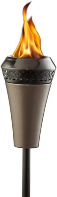 Brand Island King Outdoor  Torch for Backyard, Patio and Garden, Metal Brown - 6 - Image 1 of 4