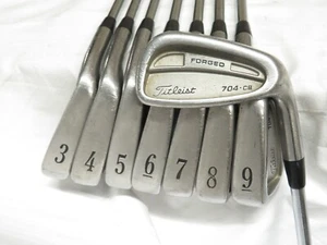 Used Titleist Forged 704.CB Iron Set 3-PW Dynamic Gold S300 Stiff Steel Shafts S - Picture 1 of 9