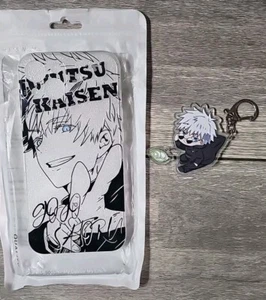 Satoru Gojo - Jujutsu Kaisen Anime Phone Case for iPhone 14 With Keychain TPU - Picture 1 of 4