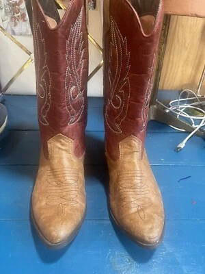 Botas vaqueras Coconuts Gaucho para mujer talla 8,5 marrón imitación cuero festival concierto Foto 1 de 4