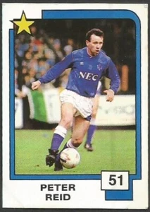 PANINI SOCCER SUPERSTARS 1988- #051-EVERTON & ENGLAND-PETER REID - Picture 1 of 2
