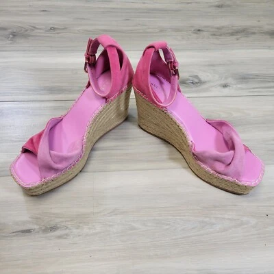 Sandalias Kenneth Cole Sol para mujer 11 rosa alpargata cuña Foto 1 de 4