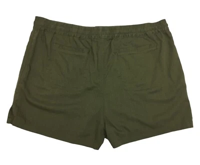 Women Low Rise shorts NEW Blue Green Caslon M  XL XXL Elastic Wst Prty Mail Shp - Image 1 of 4