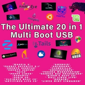 Linux 20 Distro Live OS 64bit USB Multi-Boot Android-Kali-Fedora-Ubuntu & More! - Picture 1 of 22