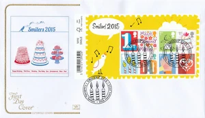 (43538) GB Cotswold FDC Smilers minisheet Candlesby Spilsby 2015 - Bild 1 von 1