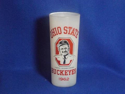 VINTAGE - 1962 - OHIO STATE BUCKEYE - WOODY HAYES - FROSTED GLASS Cover