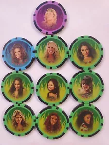 2011 Topps WWE Power Chipz DIVA Lot - Kelly Kelly-Nikki Bella-Brie-Eve-Gail Kim - Picture 1 of 12