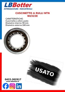 CUSCINETTO A RULLI NU322E NTN SKF - Foto 1 di 3