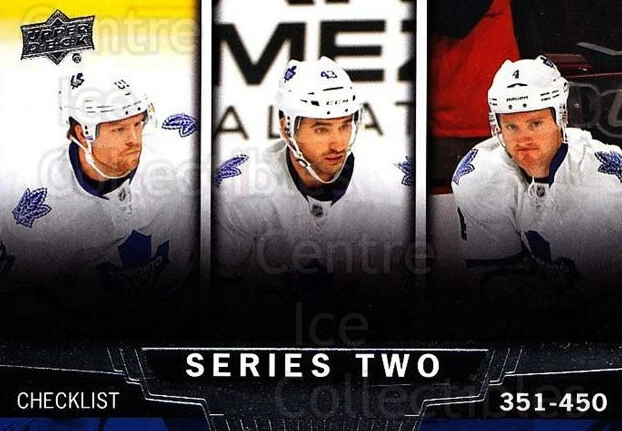 2013-14 Upper Deck #450 Phil Kessel, Nazem Kadri, Cody Franson, Checklist - Image 1 of 1