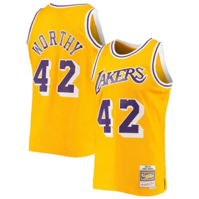 Camiseta deportiva Mitchell & Ness Los Angeles Lakers James Worthy 1984-85 HWC Swingman, mediana Foto 1 de 4
