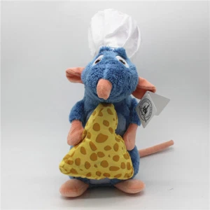 New Disney Ratatouille Remy Rat With Cheese White hat Soft Plush Toy - Picture 1 of 2