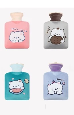 1PC Rubber Heat Water Bag Hot Cold Warmer Bottle Bag Therapy With Washable Cover - Image 1 of 4