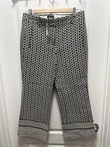 J. Crew | Women’s SZ 4 | Teddie Cropped Pants | Paneled Geometric Jacquard - Picture 1 of 7