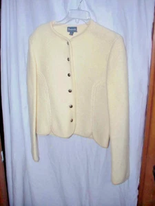 VINTAGE CREAM FENWICK HONG KONG 100% WOOL - Picture 1 of 6