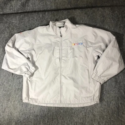 511 Jacket Mens XL  Beige white Full Zipper Windbreaker Tactical Series Nascar - Image 1 of 4