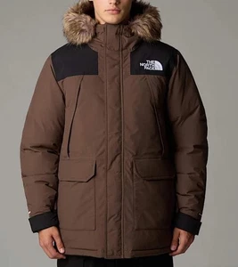 The North Face Uomo Mcmurdo 600-Down Parka Giacca Invernale Isolata Marrone XXL - Foto 1 di 12