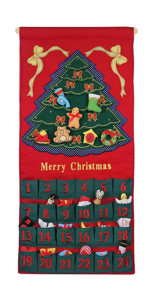 Pockets of Learning Merry Christmas Tree Advent Calendar by
