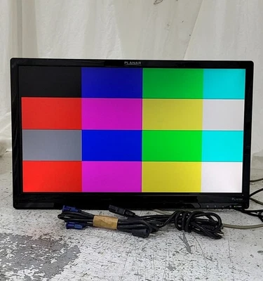 PLANAR PL2410W 997-6502-00 LCD Monitor DVI VGA 24" GRADE B SEE NOTES - Image 1 of 4