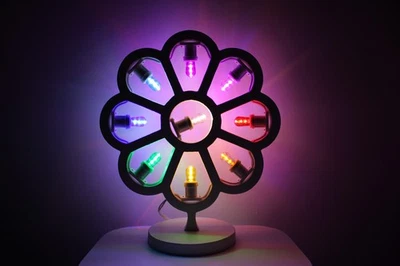 Luminaria Salentina Led Multicolor Artigianale Rosone Cattedrale Da Tavolo 30 cm - Immagine 1 di 4