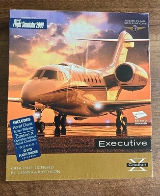 MICROSOFT FLIGHT SIMULATOR 2000 Executive - PC BIG BOX - Image 1 of 4