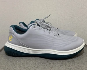 ECCO Men LT1 Spikeless Performance Golf Shoes Concrete 132264 EU 46 US 12 Wide - Picture 1 of 24