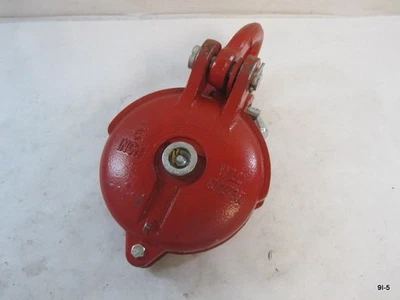 4.5 Ton Bail Snatch Block Hoist Rigging Shackle Wire Rope 5" Pulley - Image 1 of 4