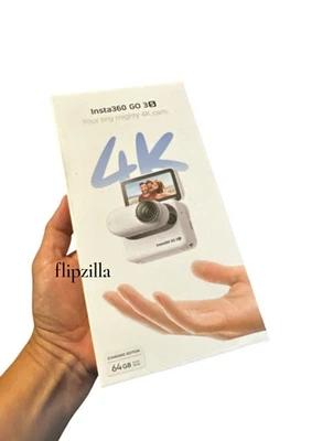 Insta360 GO 3S 4K Standard Edition Action Camera White Arctic 64GB - Image 1 of 4