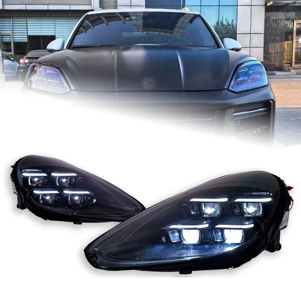 For Porsche Cayenne 2011-2018 Upgrade to 2024 LED Matrix Headlight Assembly Foto 1 de 4