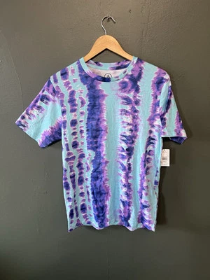 Volcom Mens Blue Short Sleeve Tye Dye T-shirt Size Small NWT - Image 1 of 3