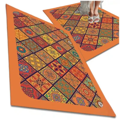 Bunte rutschfeste Badematte 50x80 cm - Bild 1 von 4