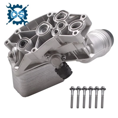 Алюминиевый масляный радиатор двигателя в сборе подходит для BMW 440i G30 540i 640i 740i M240i X3 - Изображение 1 из 4