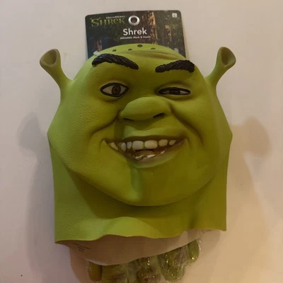 Dreamworks Shrek Halloween Costume Latex Mask & Hands - NWOT - Image 1 of 3