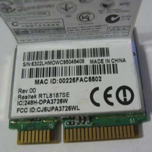 RealTek RTL8187se Half mini pci-e Wireless WiFi WLAN card - Image 1 of 1