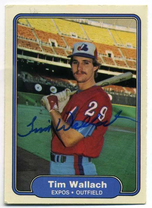 TIM WALLACH  Signed 1982 Fleer #210  Expos Guaranteed Authentic KOA - Image 1 of 1
