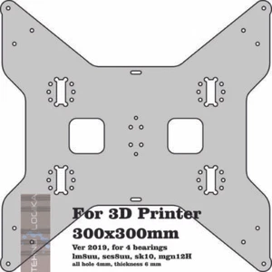 Alu-Verbund-Heizbettauflage, Y-Schlittenplatte 300 x 300 mm - Bild 1 von 4