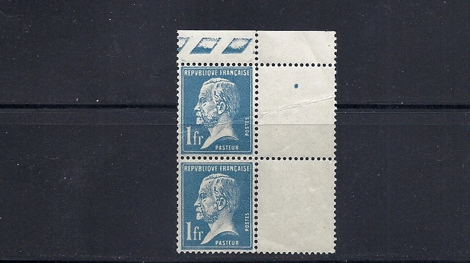 FRANCE 1923-36 LOUIS PASTEUR (Scott 194 pair) F/VF MNH read desc - Image 1 of 1